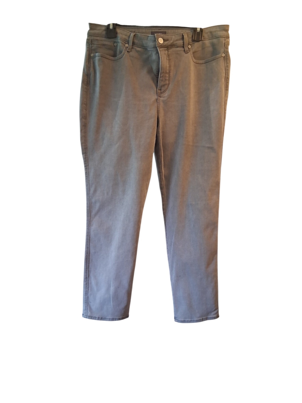 NYDJ Stella Relaxed Lyft Tuck Ankle Jeans In Gray - Picture 3 of 7